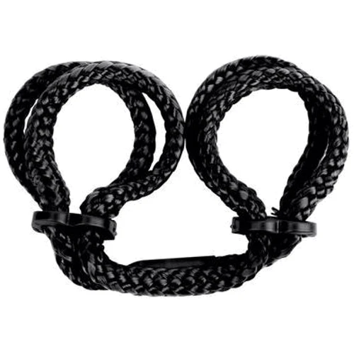 Наручники из японского шелка Japanese Silk Love Rope Wrist Cuffs, черный