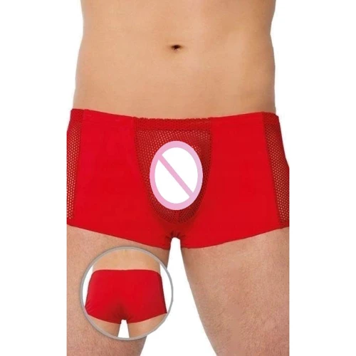Мужские трусы SoftLine - Thong 4515, L (red)