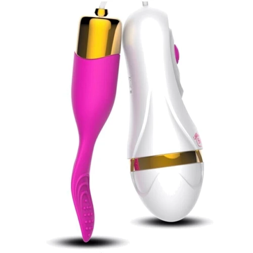 Вібратор XESE VE10-DR Pink (12 режимів вібрації, зарядка від USB): Тип управління Провідний пульт