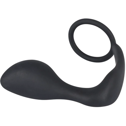 Кільце ерекційне Black Velvets Ring & Plug фото 5