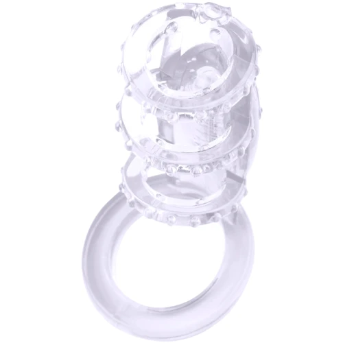 Насадка на член Chisa Get Lock Vibrating Cock Cage Clear: Наявність вібрації є
