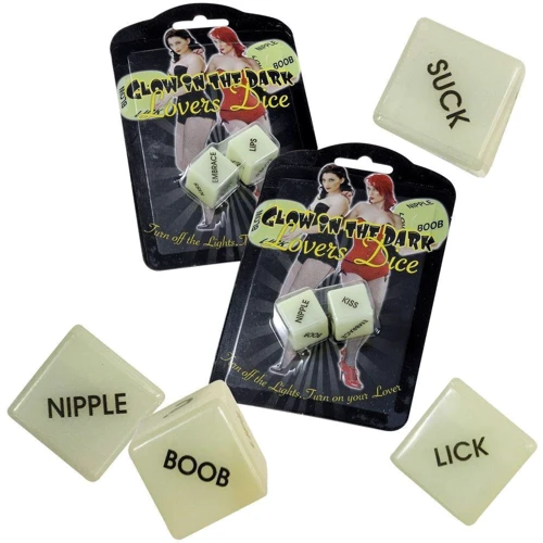 Игральные кубики Glow in the Dark Love Dice фото 5