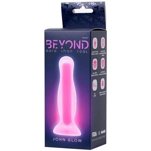 Анальная пробка Beyond By Toyfa John Glow (светящаяся в темноте): Материал Силикон