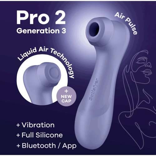 Вакуумний смарт стимулятор Satisfyer Pro 2 Generation 3 violet: Призначення Вакуумні