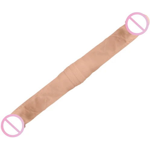 Фаллоимитатор двусторонний SIlexD Billy-Joe Double Dong M Flesh, двухслойный, силикон+Silexpan