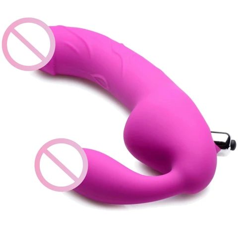 Royal Rider Vibrating Silicone Strapless Strap On Dildo - страпон, 21.5x3.8 см