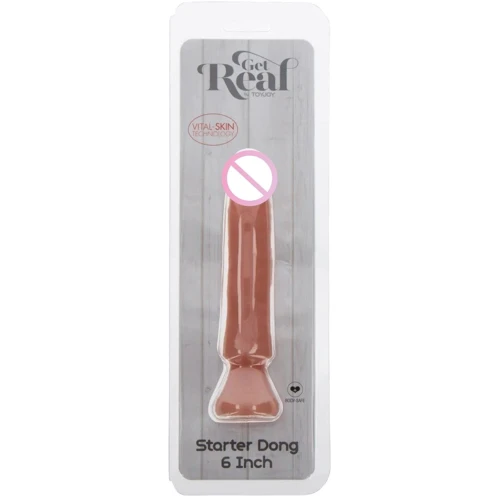 Фалоімітатор на присосці Toy Joy Get Real Starter Dong 6 Inch (тілесний): Призначення Вагинальные