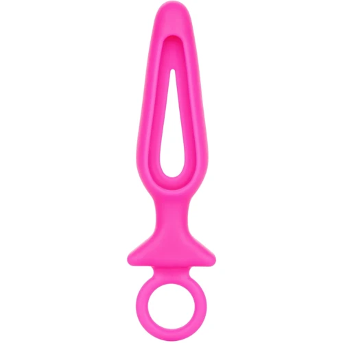 Анальная пробка Pipdream Silicone Groove Probe, 10,25х3,25 см, розовый