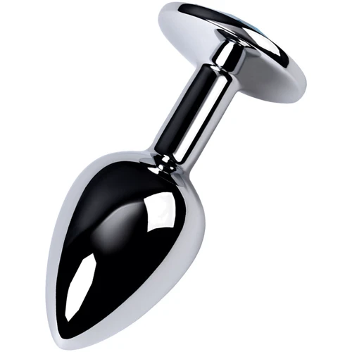 Анальна пробка із кристалом Metal By Toyfa Gold anal plug topaz: Тип Анальные пробки