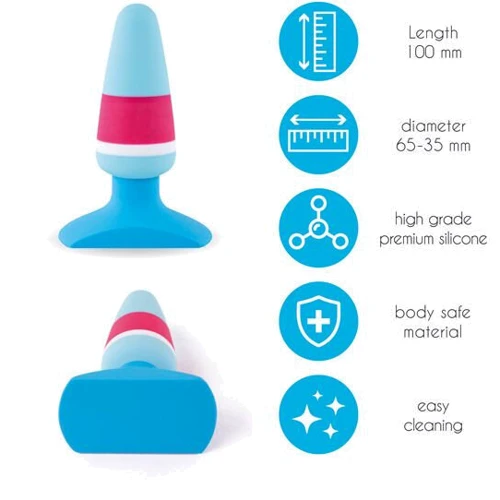 Анальная пробка FeelzToys - Plugz Butt Plug Colors Nr. 1: Материал Силикон