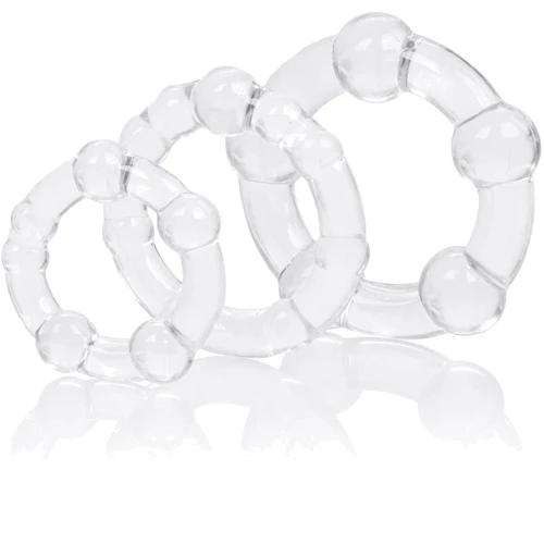 Набор эрекционных колец California Exotic Novelties Transparent Island Rings, 3 шт