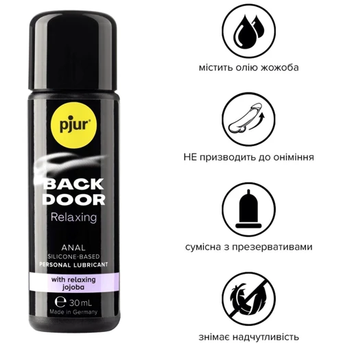 Анальна змазка pjur backdoor anal Relaxing jojoba silicone 30 мл на силіконовій основі з жожоба: Для кого унісекс