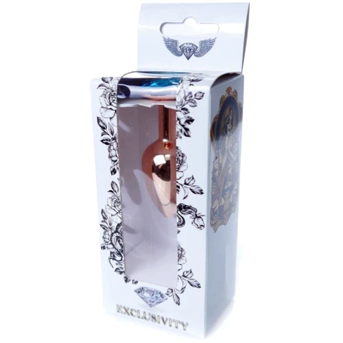 Анальна пробка BOSS Series Exclusivity Jewellery Red Gold Plug Light Blue фото 6