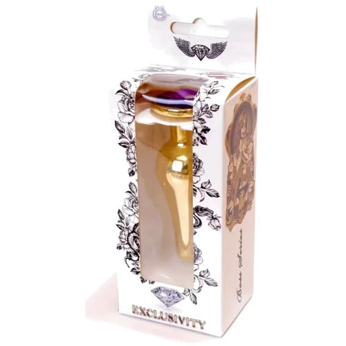 Анальная пробка с кристаллом BOSS of TOYS Boss Series - Jewellery Gold BUTT PLUG Purple, BS6400070 фото 6