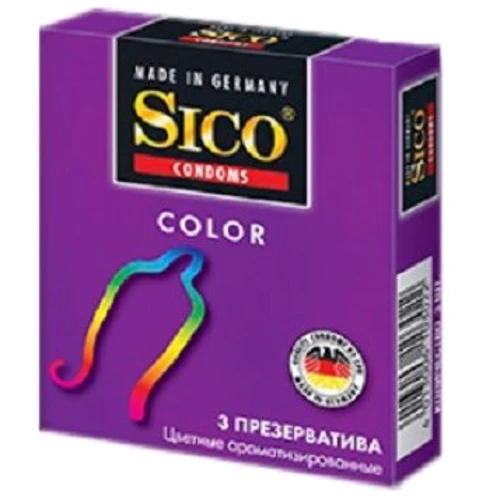 Презервативи латексні SICO Color кольорові ароматизовані №3