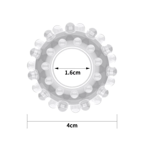Эрекционное кольцо LoveToy POWER PLUS Cockring, Clear: Цвет прозрачный