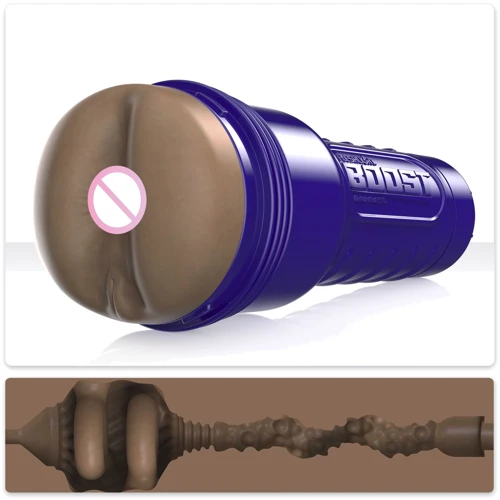 Мастурбатор-попка Fleshlight Boost Blast Female Medium Dark Flesh (кільця, що плавають Turbo Tech)