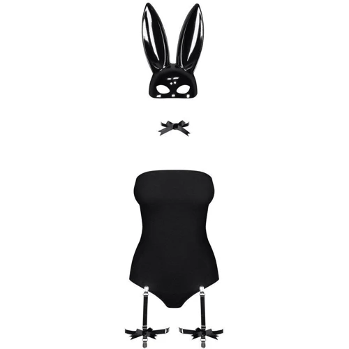 Костюм зайчика Obsessive Bunny black S/M: Розмір S