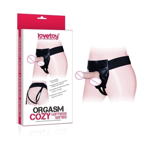 Труси для страпона LOVETOY Orgazm Cozy Harness, Black: Для кого Унисекс