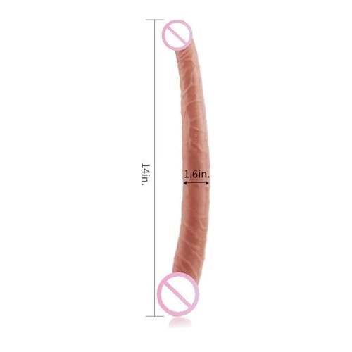 Двухсторонний фаллоимитатор LoveToy 14" Double Dildo: Наличие вибрации Нет