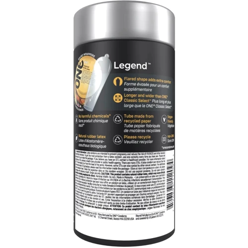 Презервативи ONE Legend Extra Large, 12 шт (подарункова упаковка): Текстура Гладкие