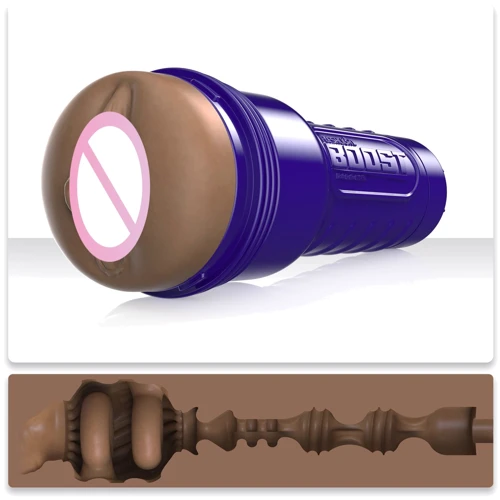 Мастурбатор-вагіна Fleshlight Boost Bang Medium Dark Flesh (кільця, що плавають Turbo Tech)