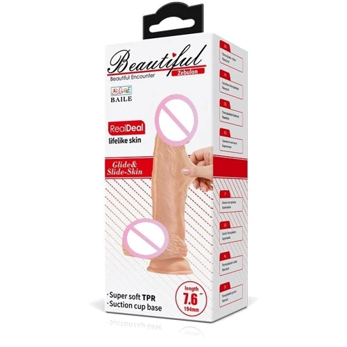 Фаллоимитатор LYBAILE Beautiful Encounter Zebulon Flesh: Назначение Вагинальные