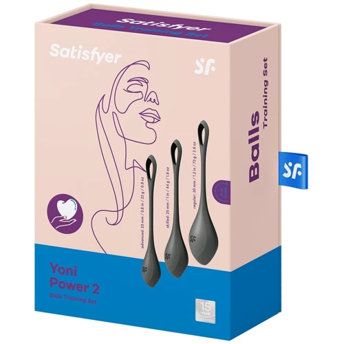 Набор йони бусин Satisfyer Yoni Power 2 Black: Наличие вибрации Нет