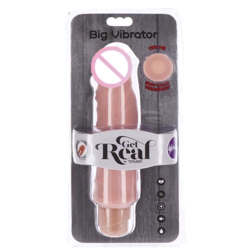 Get Real Dual Density Big Vibrator 9 большой реалистичный вибратор, 23х5 см: Назначение Вагинальные
