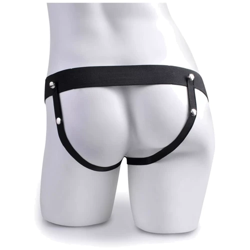 Fetish Fantasy 7.5in Hollow Squirting StrapOn - Полый страпон с имитацией эякуляции (телесный),19х4.8см: Тип С семяизвержением