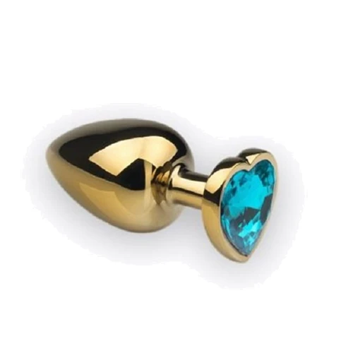 Анальна пробка, Gold Heart Topaz, M