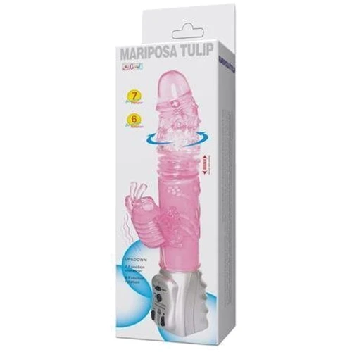 Вибратор Mariposa Tulip Vibrator rotating Purple: Тип и форма Вибромассажер, Хай-тек