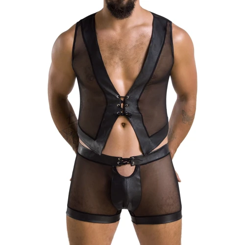 Изысканный комплект Passion 053 SET WILLIAM black L/XL