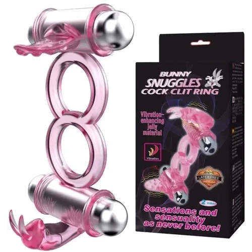 Эрекционное вибро кольцо с стимулятором клитора BUNNY Snuggles, BI-014079: Производитель LYBAILE