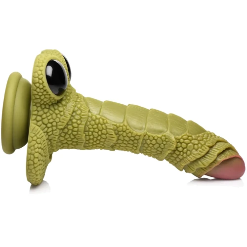 Фантазійний фалоімітатор Creature Cocks Swamp Monster Green Scaly Silicone Dildo: Тип Нереалистичные