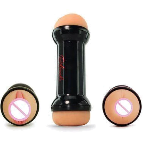 Мастурбатор вагина-анус CyberSkin Celebrity Series Farrah's Double-Ended Stroke: Глубина, см 21