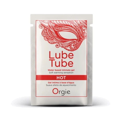 Пробник Лубрикант на водній основі Orgie Lube Tube Hot, 150 мл, зі зігрівальним ефектом, без запаху