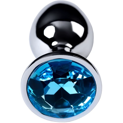 Анальна пробка із кристалом Metal By Toyfa Gold anal plug topaz: Наявність вібрації  Нет