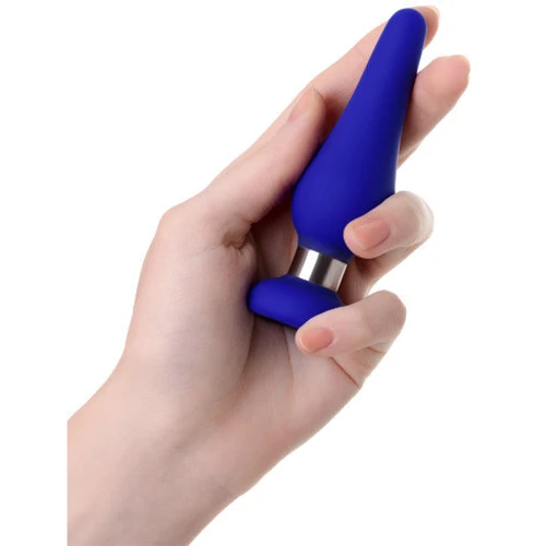 Анальная пробка ToDo Anal Plug Сlassic S (синяя): Наличие вибрации Нет