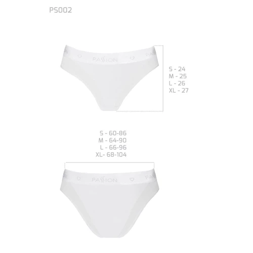 Трусики с прозрачной вставкой Passion PS002 PANTIES white, size L: Материал Хлопок