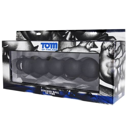 Вибромассажер Tom of Finland Stacked Ball 5 Mode Vibe, 19x5см: Для кого Унисекс