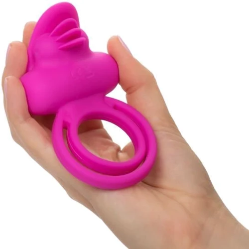 Ерекційне кільце зі стимулятором клітора CalExotics Dual Clit Flicker Enhancer фото 4