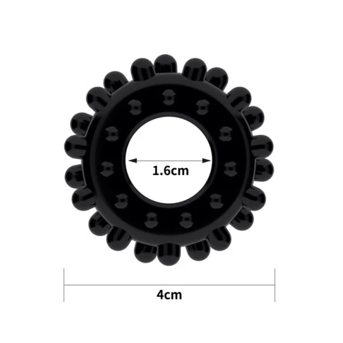 Эрекционное кольцо LoveToy POWER PLUS Cockring, Black: Цвет черный