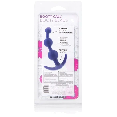 CalExotics Booty Call Booty Beads анальная елочка, 12x3.25 см, пурпурный: Тип Анальные елочки
