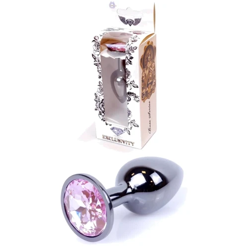Анальная пробка BOSS of TOYS Boss Series - Jewellery Dark Silver PLUG Rose S (BS6400027)