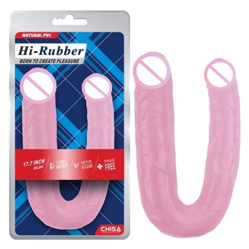 Фаллоимитатор двойной CHISA 17.7 Inch Dildo Pink: Назначение Для двойного проникновения