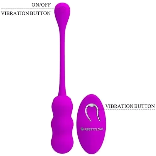 Віброяйце Pretty Love Lechy Wireless Egg Purple: Тип і форма Виброяйцо