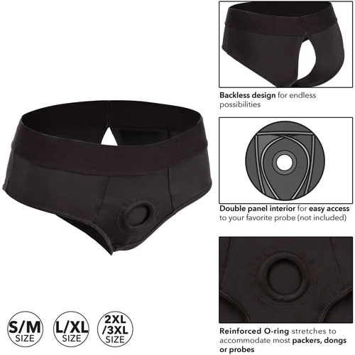 Труси для страпону California Exotic Novelties - Boundless Backless Brief, L/XL фото 2