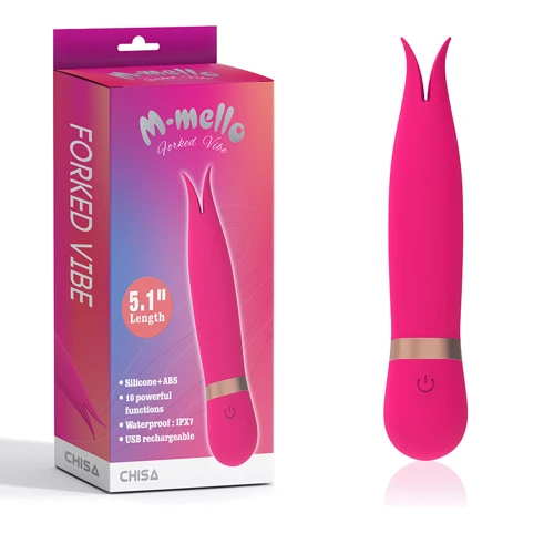 Клиторальный вибратор Chisa M-Mello Forked Vibe 5.1" Рink: Для кого Для женщин