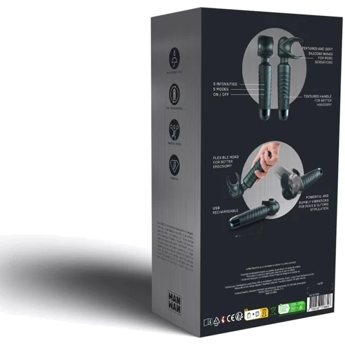 Вибромассажер-мастурбатор Manwan MAN.WAND EVO Pine Grey (отлично для пар, виброминет): Назначение Для члена
